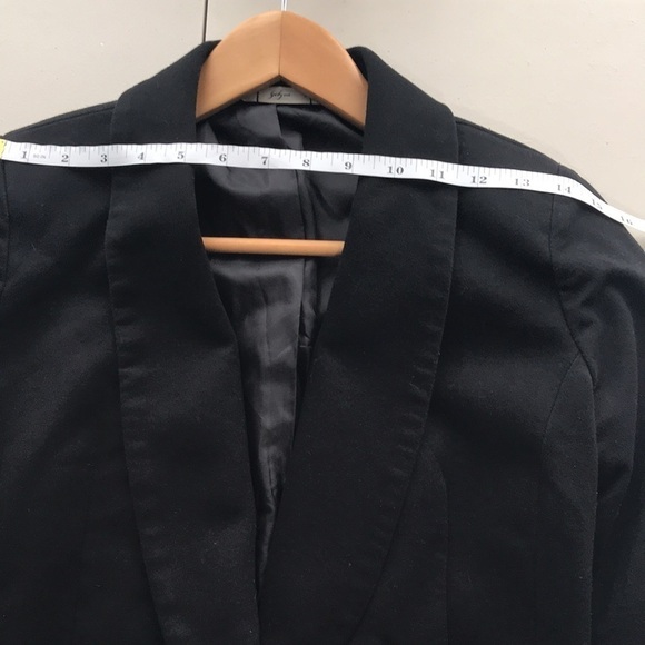 GIBSON womens black one button stretchy blazer size Small 3/4 sleeve - Picture 7 of 13